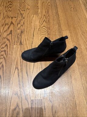 Caslon Black Side-Zip Ankle Booties